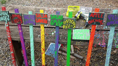 Stakes at CitySoil Farm