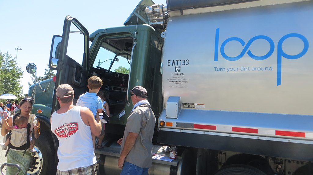 Kids and a Loop truck